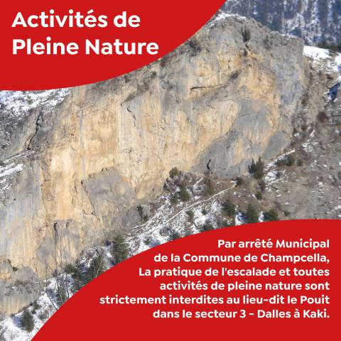 INSTA arreté escalade Champcella