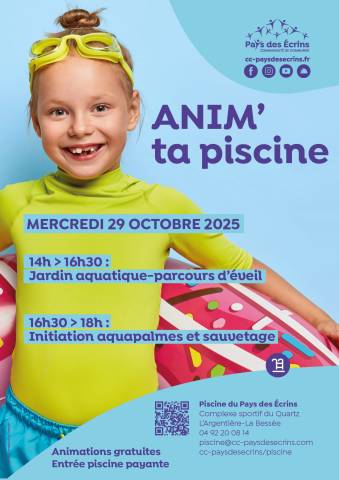 Affiche ANIM PISCINE OCT 2025